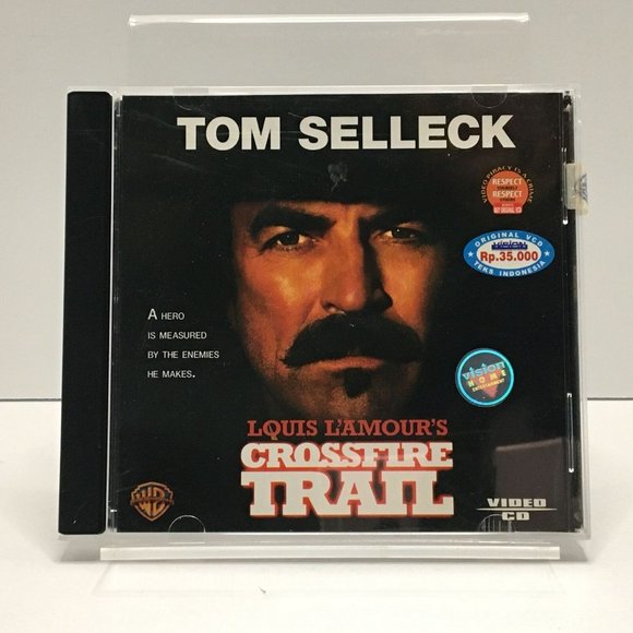 Louis L'Amour's Crossfire Trail Tom Selleck 2 Disc VCD Video CD Indonesia PAL - Picture 1 of 6